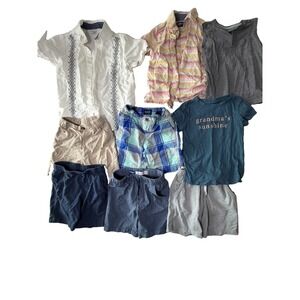 Kids Summer Clothing Lot – 9 Pieces – Sizes 4T & 5T/5-6 Mixed Bundle Boys